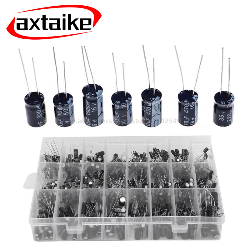 Capacitor Kit Assortment - 120/200/500 قطعة مجموعة المكثفات الشعاعية 12