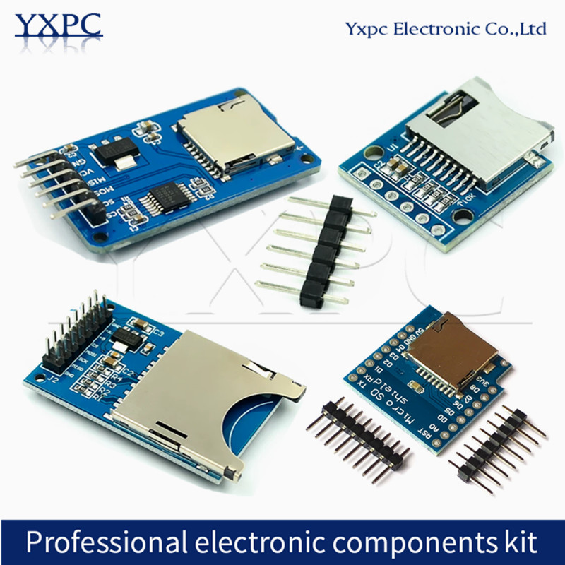 Sd Card Module Spi - وحدة قارئ بطاقات SD (1-5-10) قطع،