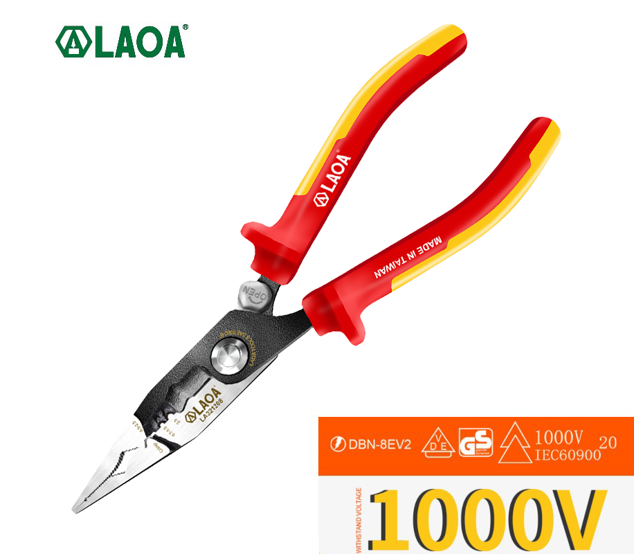 Wire Stripper Cutter - كماشة LAOA VDE 8 بوصة معزولة