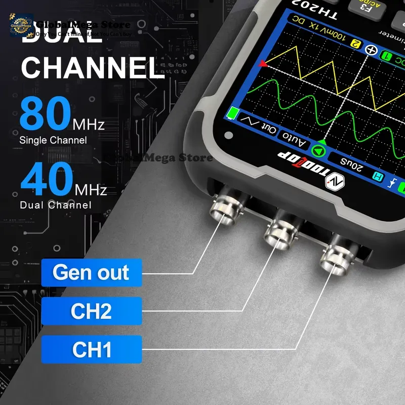 Multimeter Digital - جهاز اختبار رقمي محمول TOOLTOP TH202