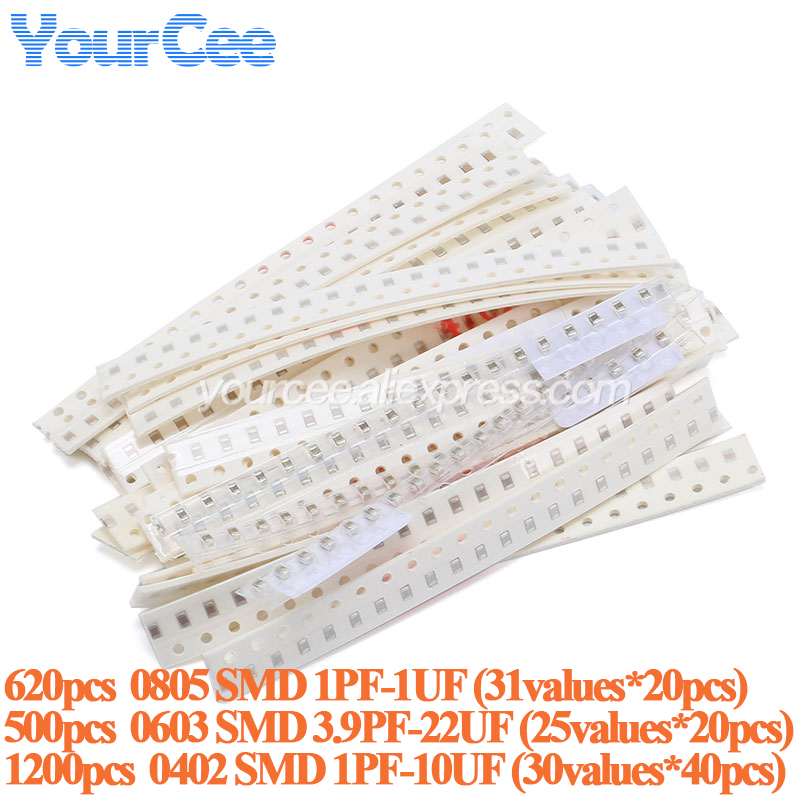 Capacitor Kit Assortment - مجموعة متنوعة من المكثفات الإلكترونية SMD