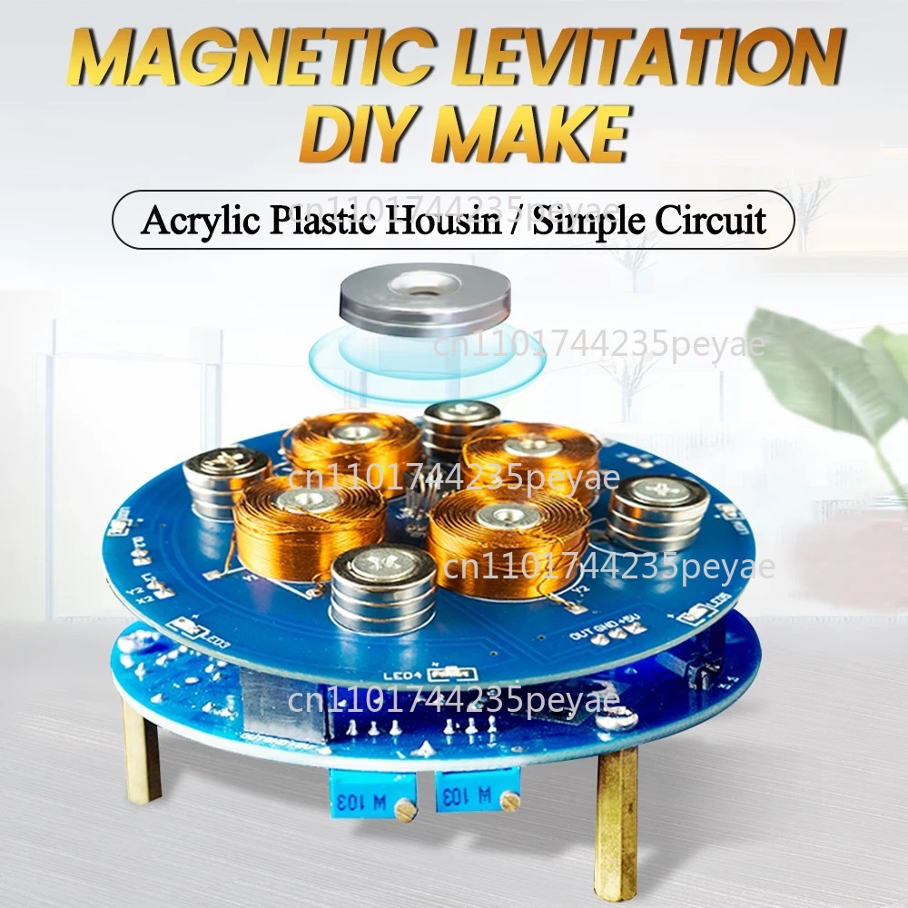Diy Electronics Soldering Kit - مجموعة تجربة الرفع المغناطيسي DIY، مشروع