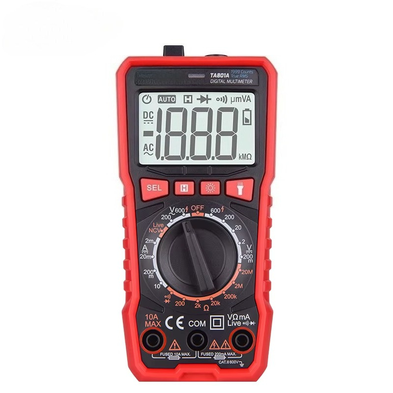 Multimeter Digital - جهاز قياس رقمي ذكي TA801A، 600
