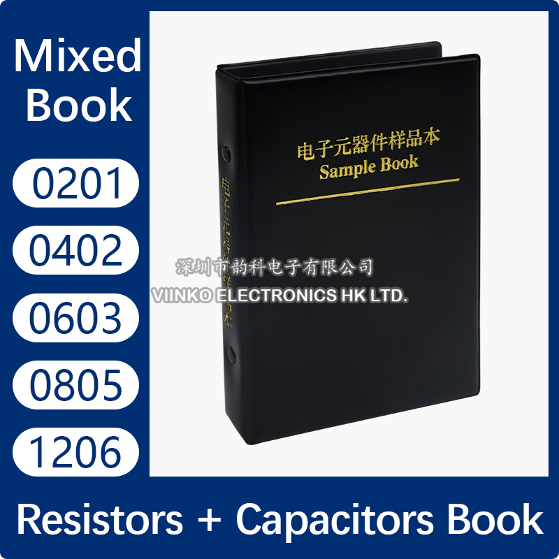 Capacitor Kit Assortment - مكثف المقاوم كتاب مختلط 0201 0402