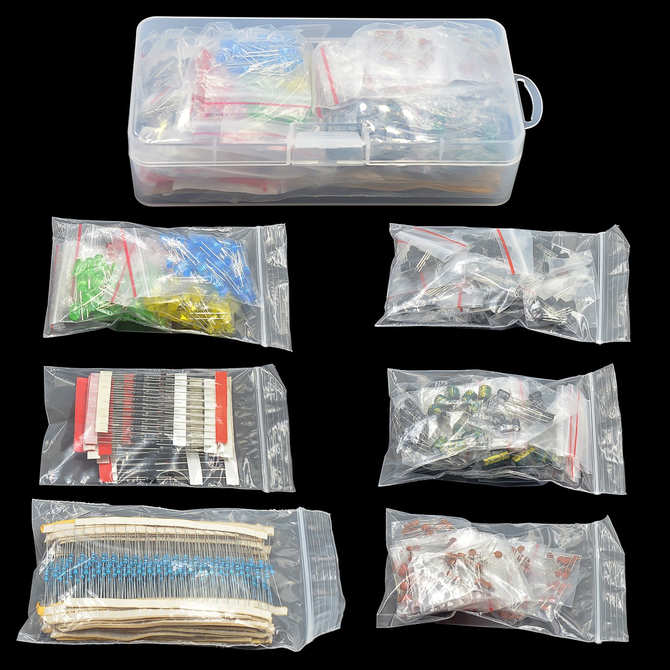 Capacitor Kit Assortment - مجموعات المكونات الإلكترونية مجموعة متنوعة من