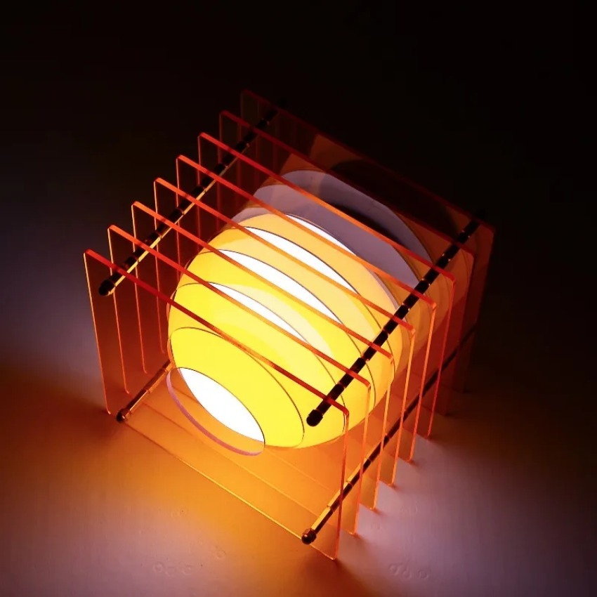 Diy Lamp Electronics - مصباح القمر DIY من الأكريليك متعدد
