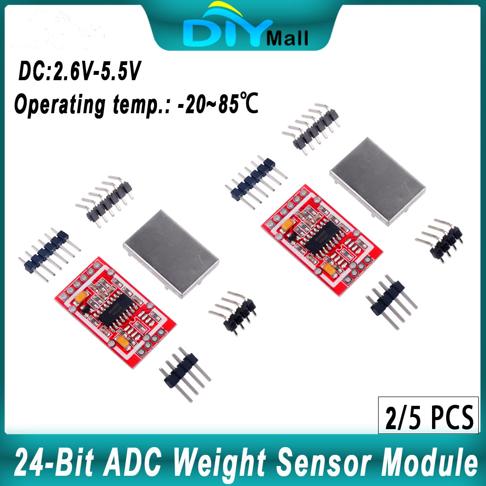 Diy Electronics Load Cell - 2/5 قطعة HX711 24 بت ADC