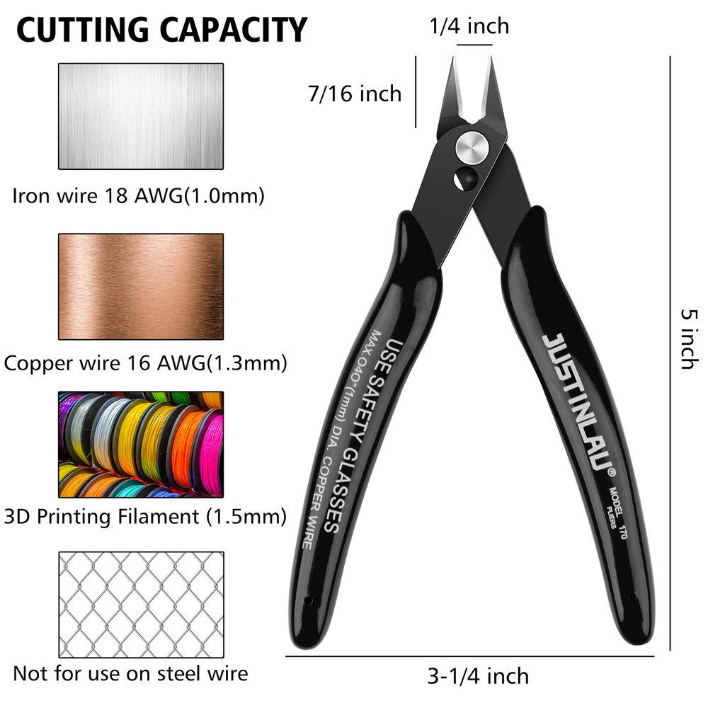 كماشة أنف مدببة صغيرة نموذج كم - مراجعة Wire Stripper Cutter وسعره