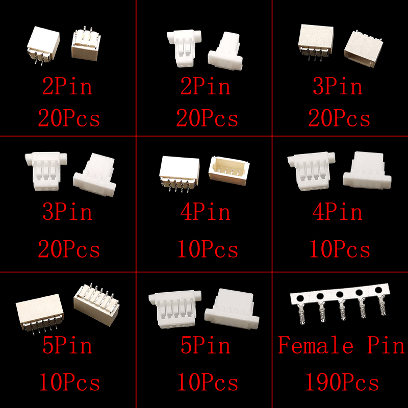 60 مجموعات/صندوق JST SH 1.0 مل - مراجعة Male Female Header Pin وسعره