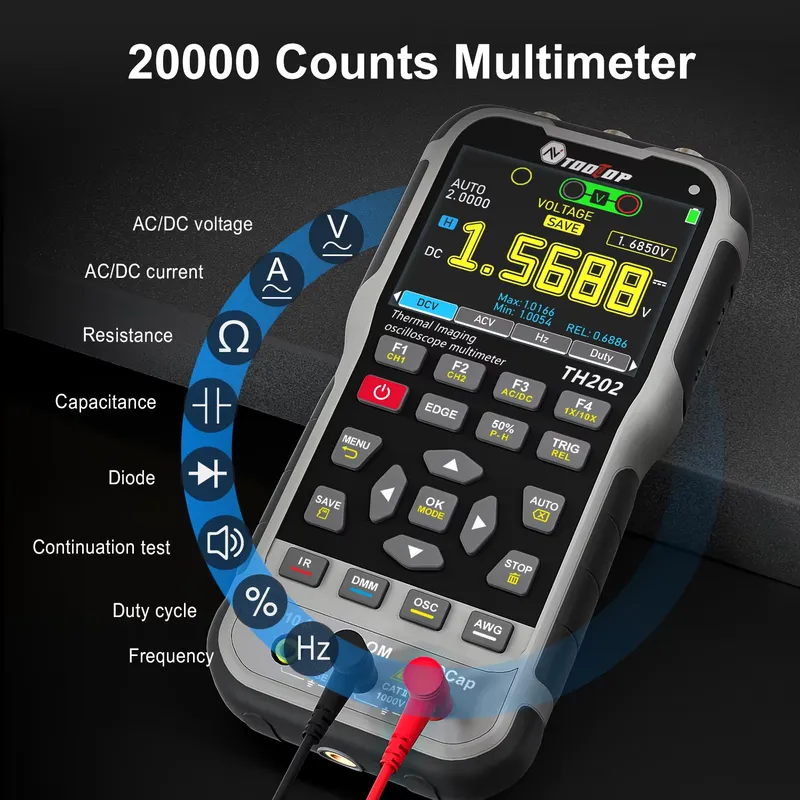 جهاز اختبار رقمي محمول TOOLTOP - مراجعة Multimeter Digital وسعره
