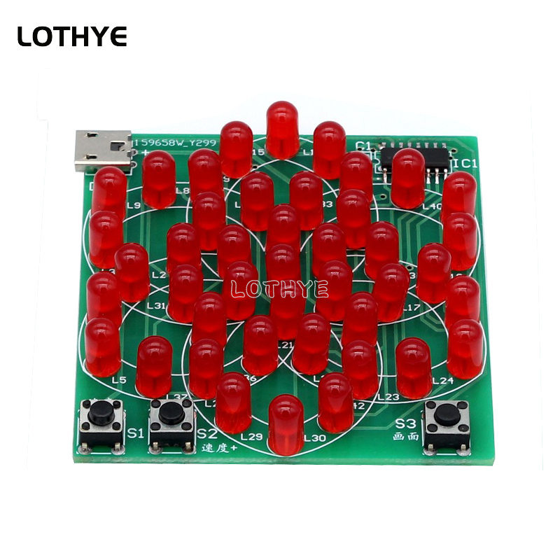 LED طاحونة الإلكترونية مع ضوء  - مراجعة Diy Electronics Soldering Kit وسعره