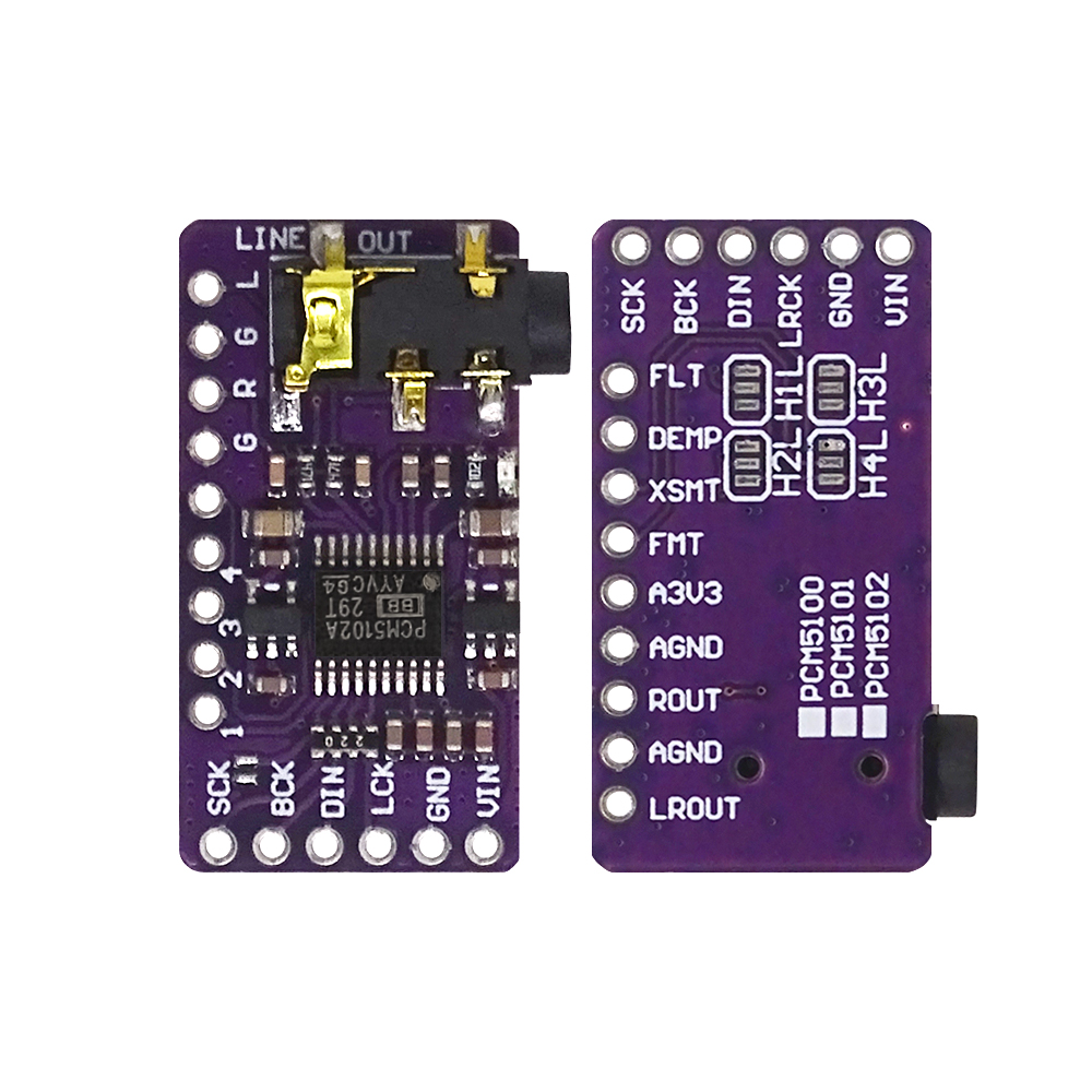 لوحة فك ترميز DAC I2S PCM5102A - مراجعة Sd Card Module Spi وسعره