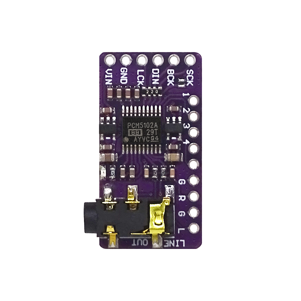 لوحة فك ترميز DAC I2S PCM5102A - مراجعة Sd Card Module Spi وسعره