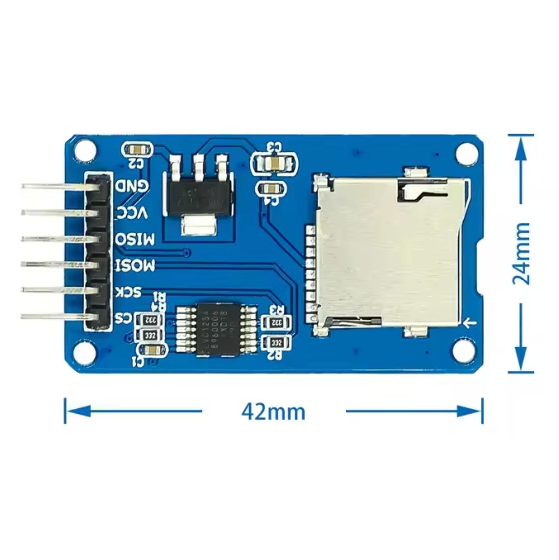 وحدة قارئ بطاقات مايكرو SD صغي - مراجعة Sd Card Module Spi وسعره