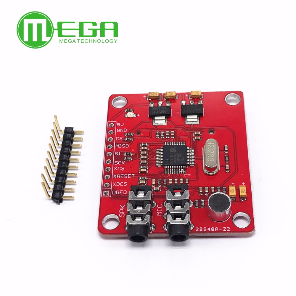VS1053 VS1053B MP3 وحدة لاردوي - مراجعة Sd Card Module Spi وسعره