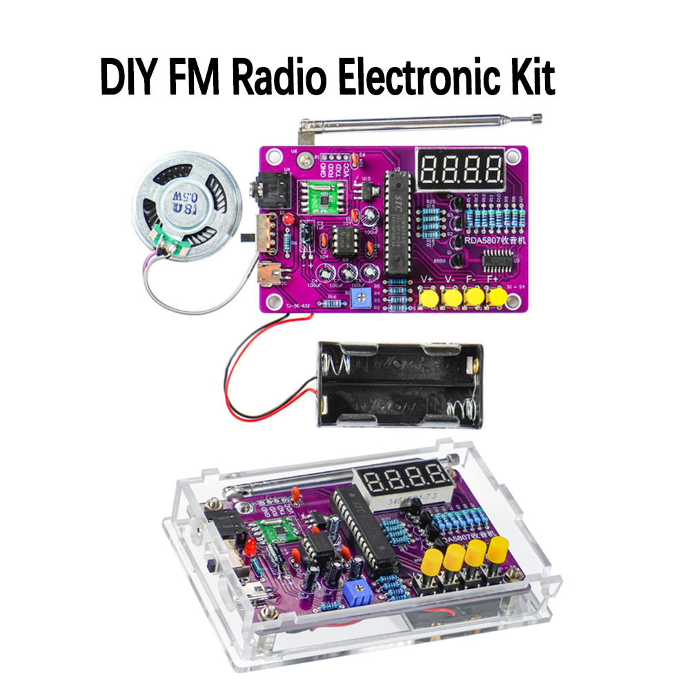 طقم راديو FM إلكتروني للتركيب  - مراجعة Diy Electronics Soldering Kit وسعره