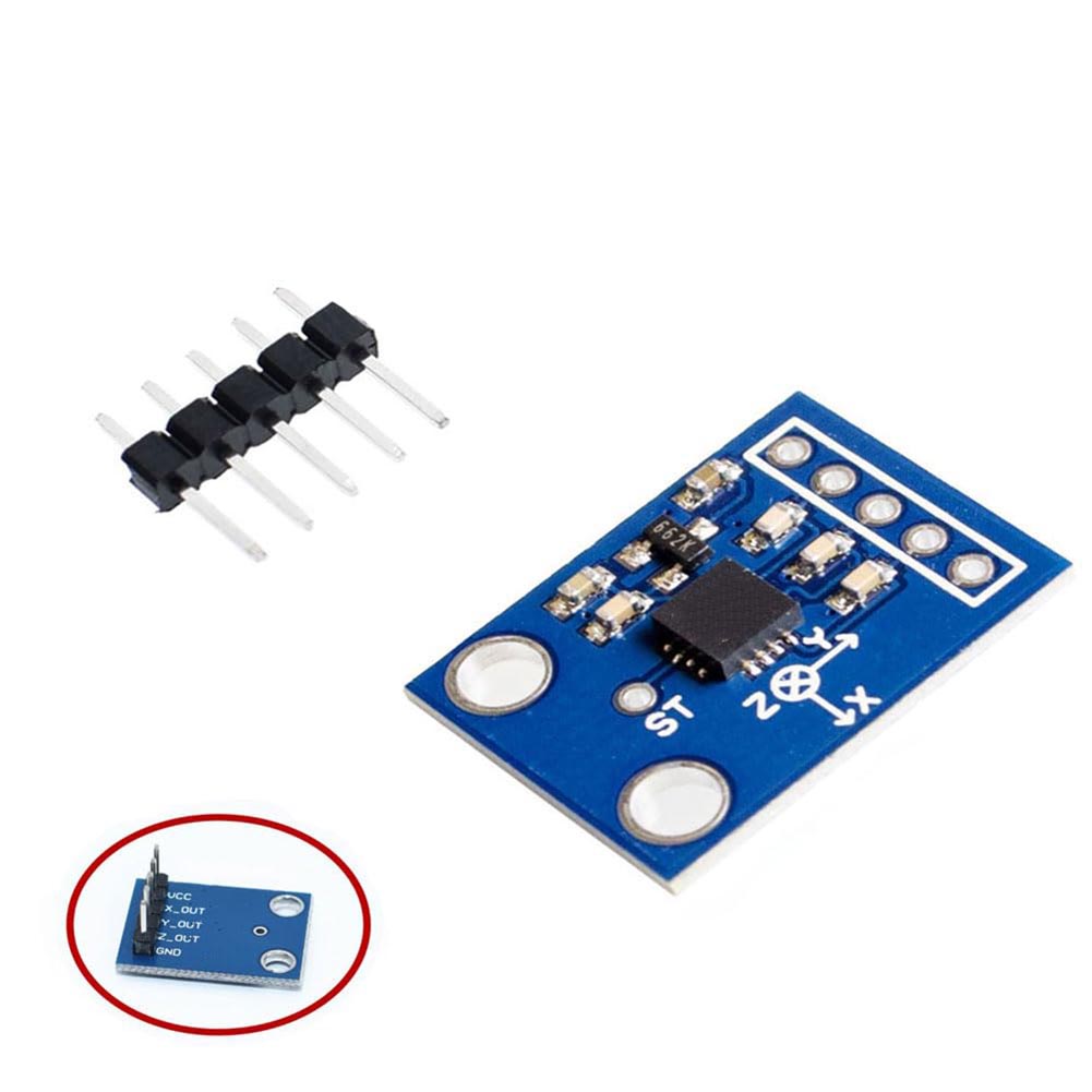 مستشعر تسارع ثلاثي المحاور ADX - مراجعة Diy Analog Electronics وسعره
