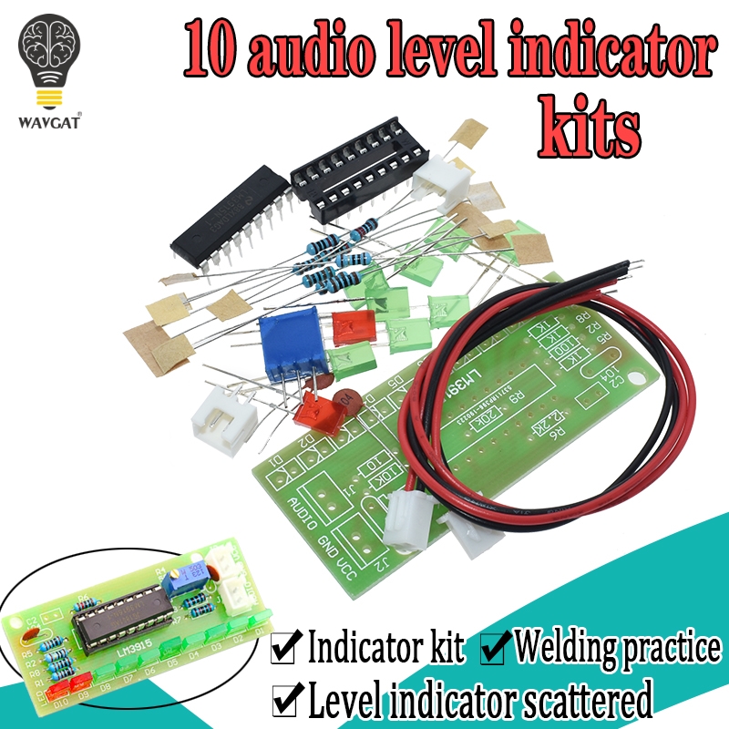 LM3915 تيار مستمر 9 فولت-12 فو - مراجعة Diy Electronics Lab وسعره