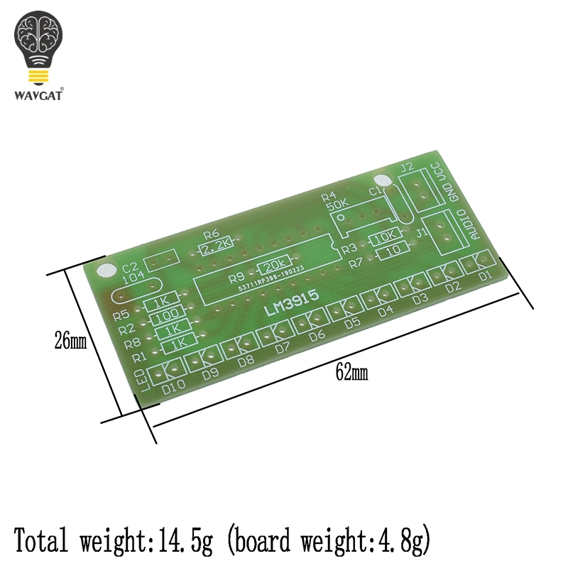 LM3915 تيار مستمر 9 فولت-12 فو - مراجعة Diy Electronics Lab وسعره