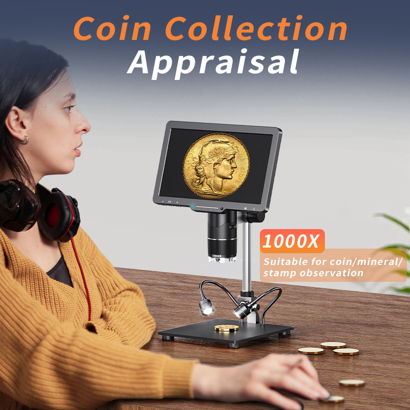 2500X HDMI مجهر رقمي 3 عدسة 2K - مراجعة Diy Microscope For Electronics Repair وسعره