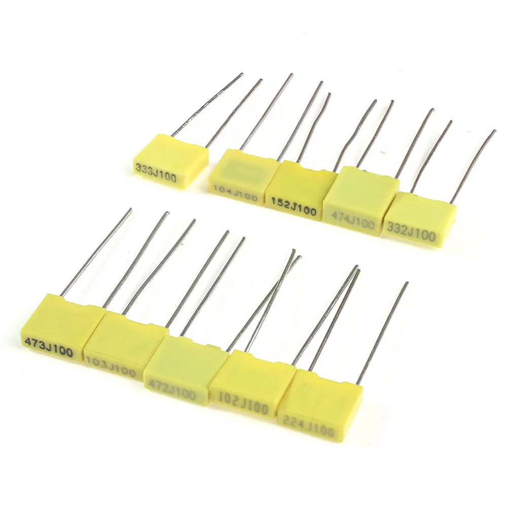 50 قطعة 102J ~ 474J مادة البول - مراجعة Capacitor Kit Assortment وسعره