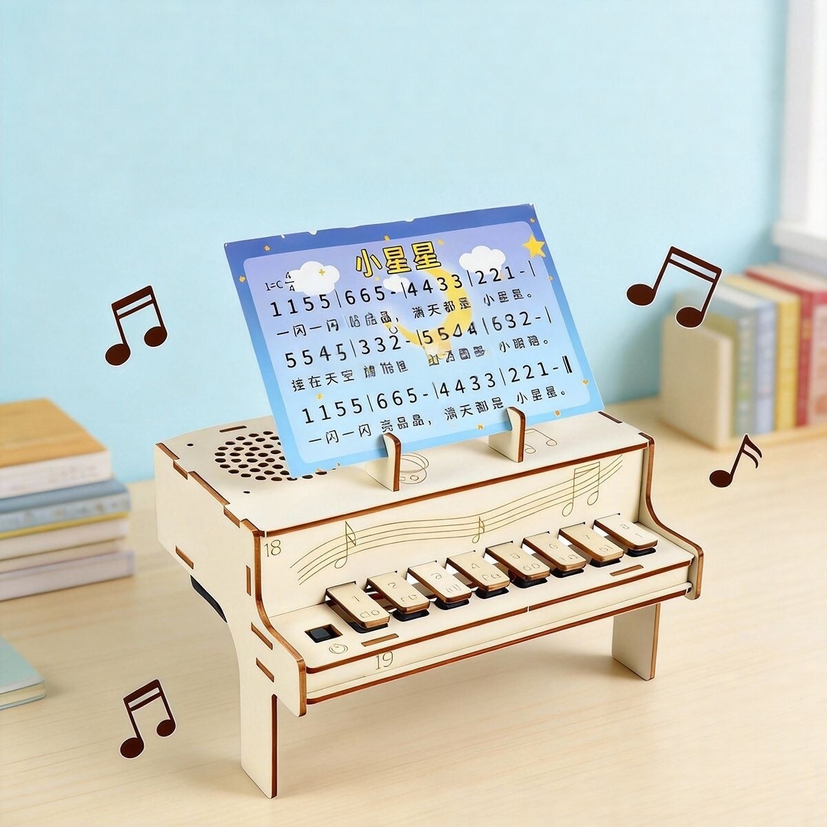 نموذج بيانو إلكتروني خشبي للتج - مراجعة Diy Electronics Learning Kit وسعره