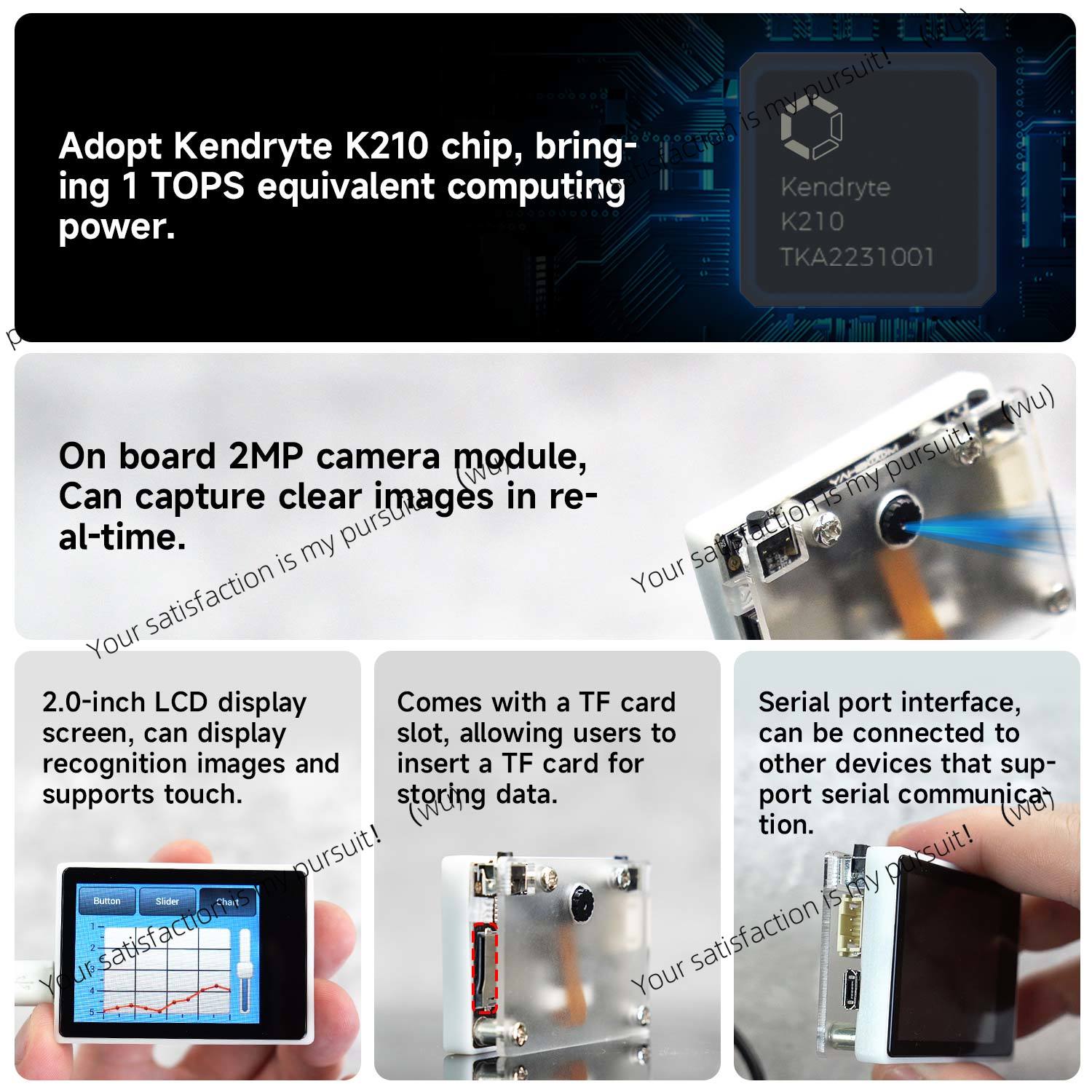 وحدة التعرف البصري K210 مع حام - مراجعة Diy Electronics Learning Kit وسعره