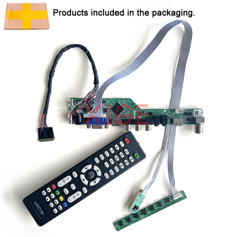 LCD سائق لوحة تحكم صالح LP173W - مراجعة Diy Analog Electronics وسعره