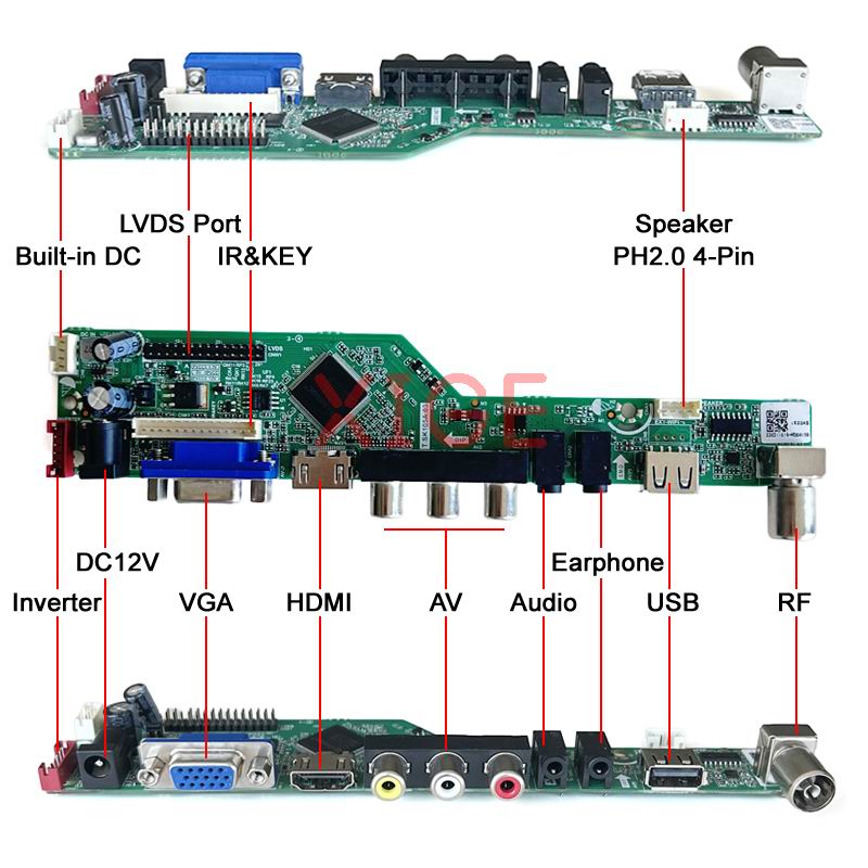 LCD سائق لوحة تحكم صالح LP173W - مراجعة Diy Analog Electronics وسعره