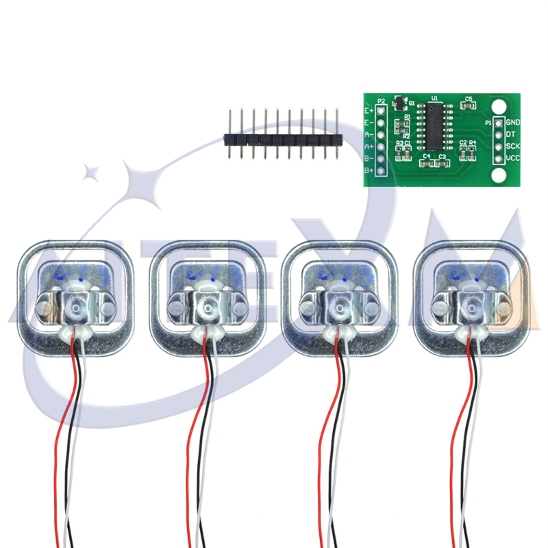4 قطعة مقياس الإنسان تحميل خلي - مراجعة Diy Electronics Load Cell وسعره