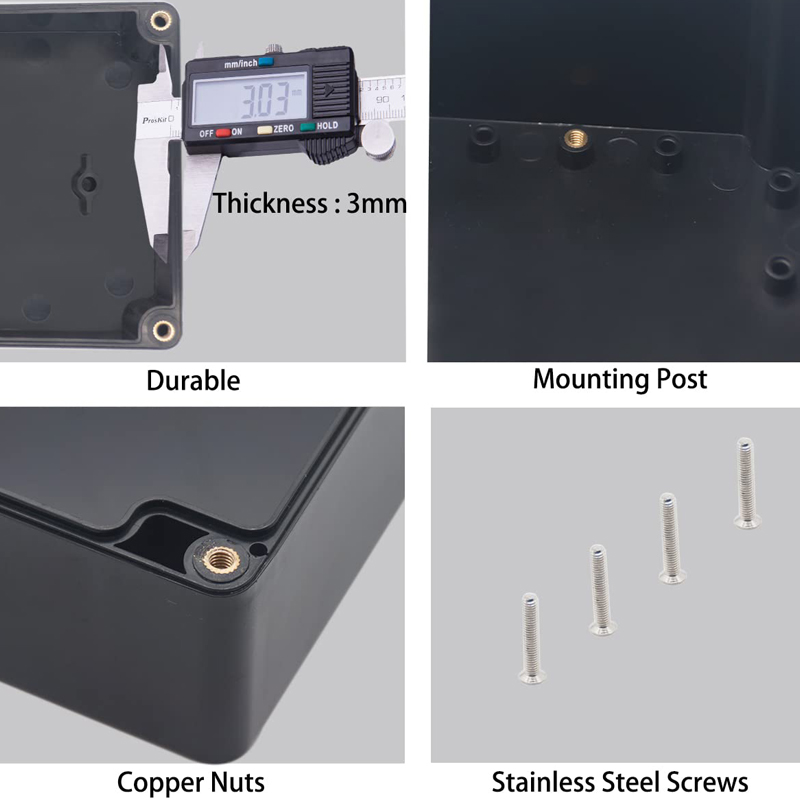 صندوق توصيل مقاوم للماء ABS ال - مراجعة Diy Electronics Box وسعره
